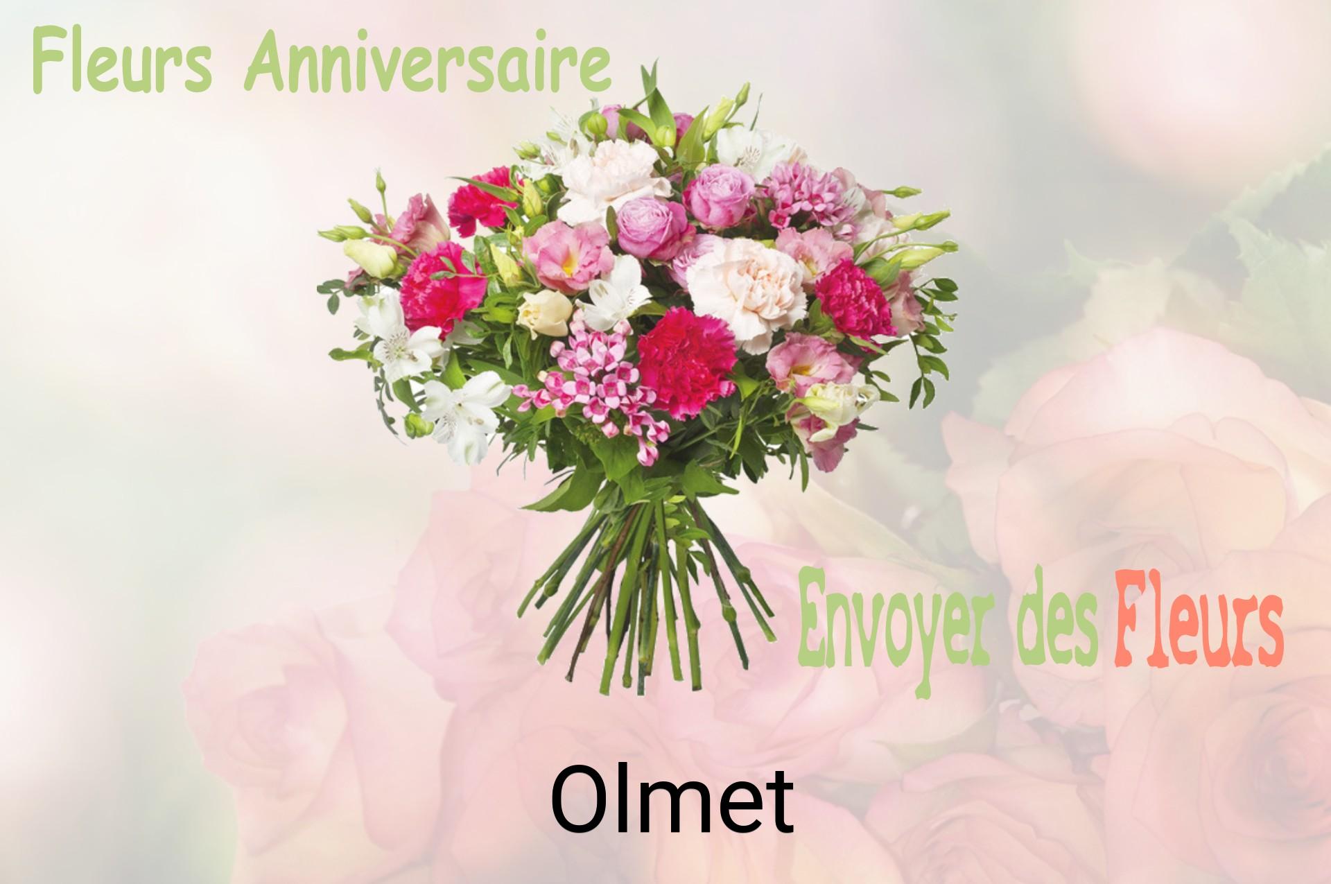 Bouquet de fleurs d’anniversaire livré à Olmet
